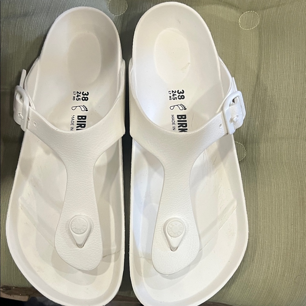 Birkenstock White EVA Gizeh Thong Sandals